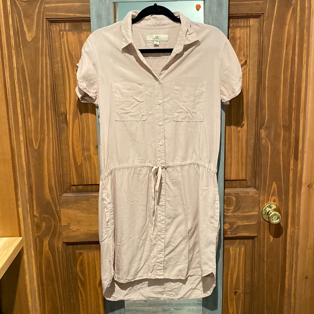 Khaki shirt dress